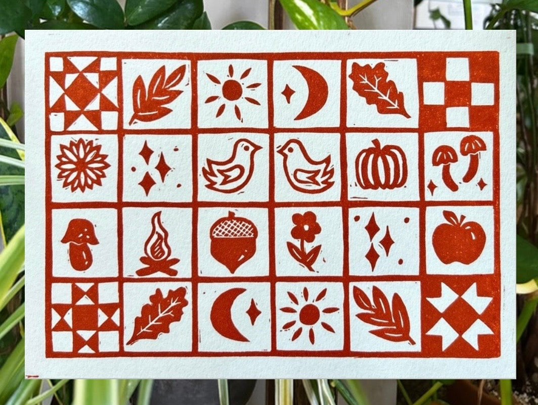 Quilted Autumn Print