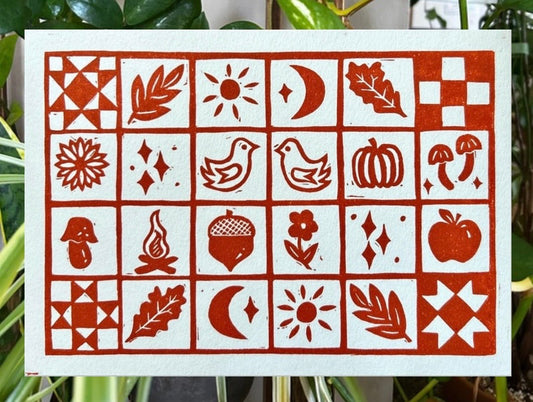 Quilted Autumn Print